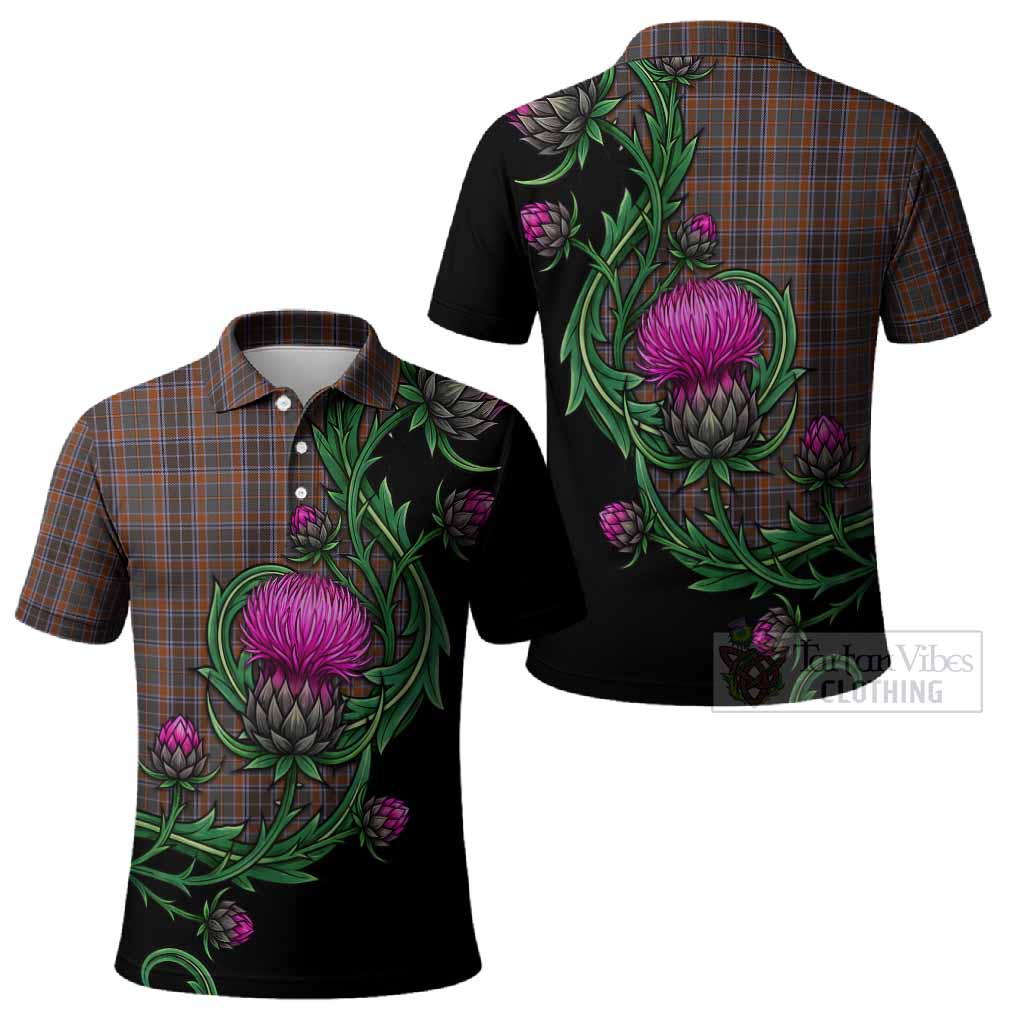 Leitrim Tartan Polo Shirt Resilient Scottish Thistle