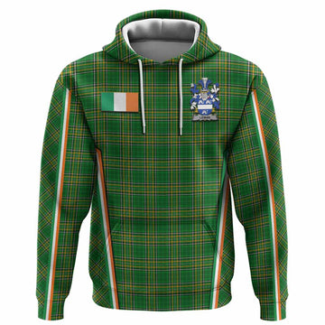 Leman Irish Clan Coat of Arm Tartan Hoodie Flag Style