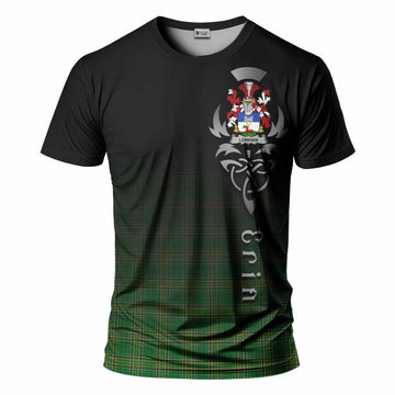 Lenihan Irish Clan T-Shirt with Coat of Arms Erin Go Bragh Celtic Inspired