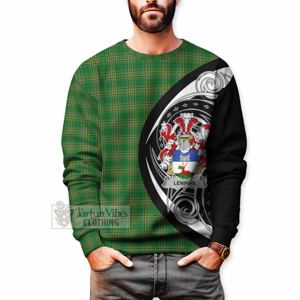 Tartan Vibes Clothing Lenihan Irish Clan Sweatshirt Celtic Circle Style