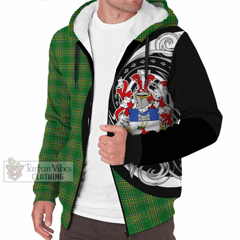 Lenihan Irish Clan Sherpa Hoodie Celtic Circle Style - Tartan Vibes Clothing