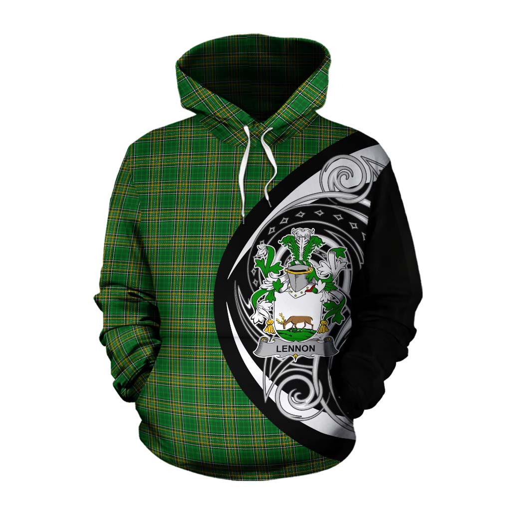 Lennon Irish Clan Cotton Hoodie Celtic Circle Style Pullover Hoodie XS - Tartan Vibes Clothing