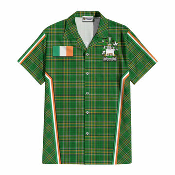 Lennon Irish Clan Coat of Arm Tartan Cotton Hawaiian Shirt Flag Style