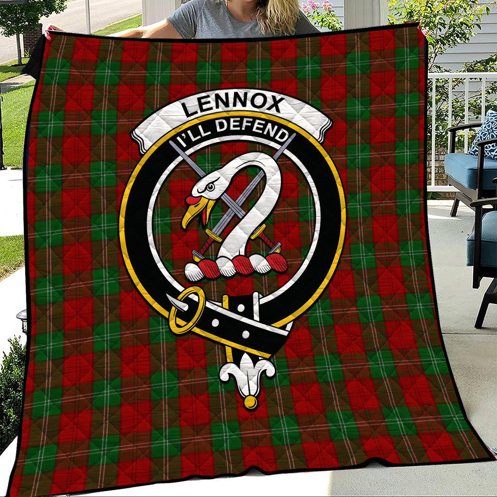 lennox-tartan-quilt-with-family-crest
