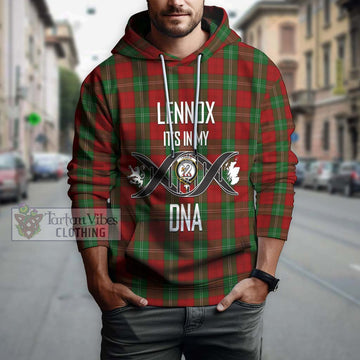 Lennox Tartan Hoodie with Family Crest DNA In Me Style Pullover Hoodie - Tartanvibesclothing Shop