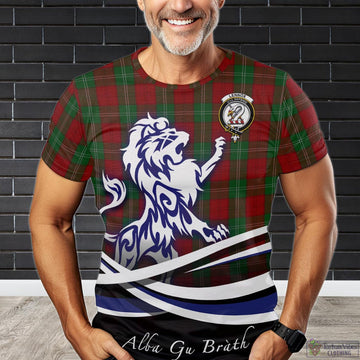 Lennox Tartan T-Shirt with Alba Gu Brath Regal Lion Emblem