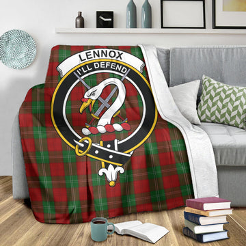 Lennox Tartan Blanket with Family Crest