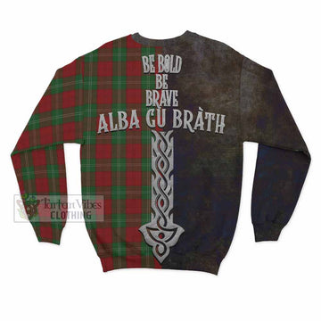 Lennox Tartan Family Crest Sweatshirt Alba Gu Brath Be Brave Lion Ancient Style