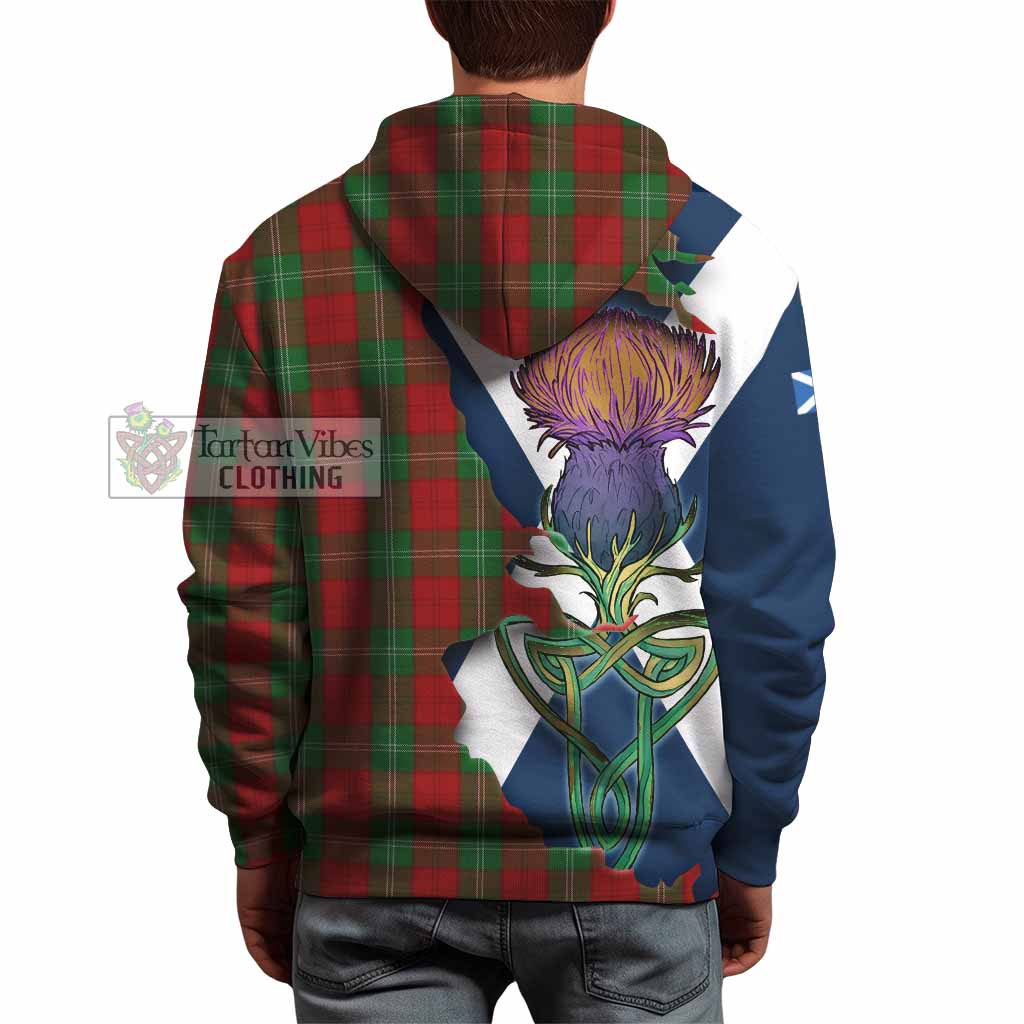 Tartan Vibes Clothing Lennox Tartan Family Crest Hoodie Scottish Thistle Celtic Inspired
