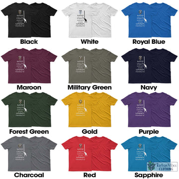 Lennox Clan Men's T-Shirt: Keep Calm and Let the Clan Handle It Caber Toss Highland Games Style