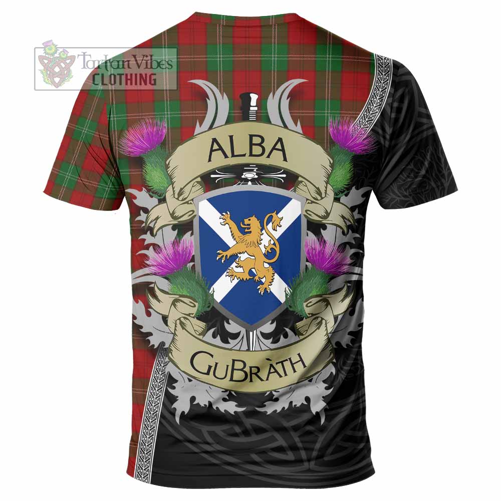 Tartan Vibes Clothing Lennox Tartan Family Crest T-Shirt Lion Rampant Royal Thistle Shield Celtic Inspired
