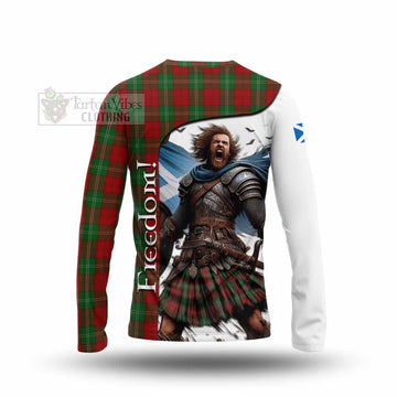 Tartan Vibes Clothing Lennox Crest Tartan Long Sleeve T-Shirt Inspired by the Freedom of Scottish Warrior