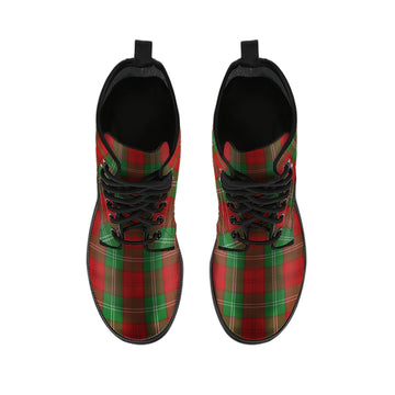 Lennox Tartan Leather Boots