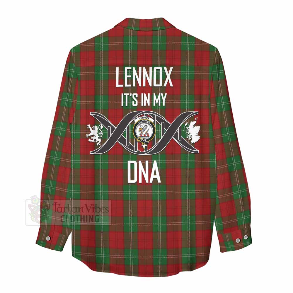 Tartan Vibes Clothing Lennox Tartan Women's Casual Shirt with Family Crest DNA In Me Style