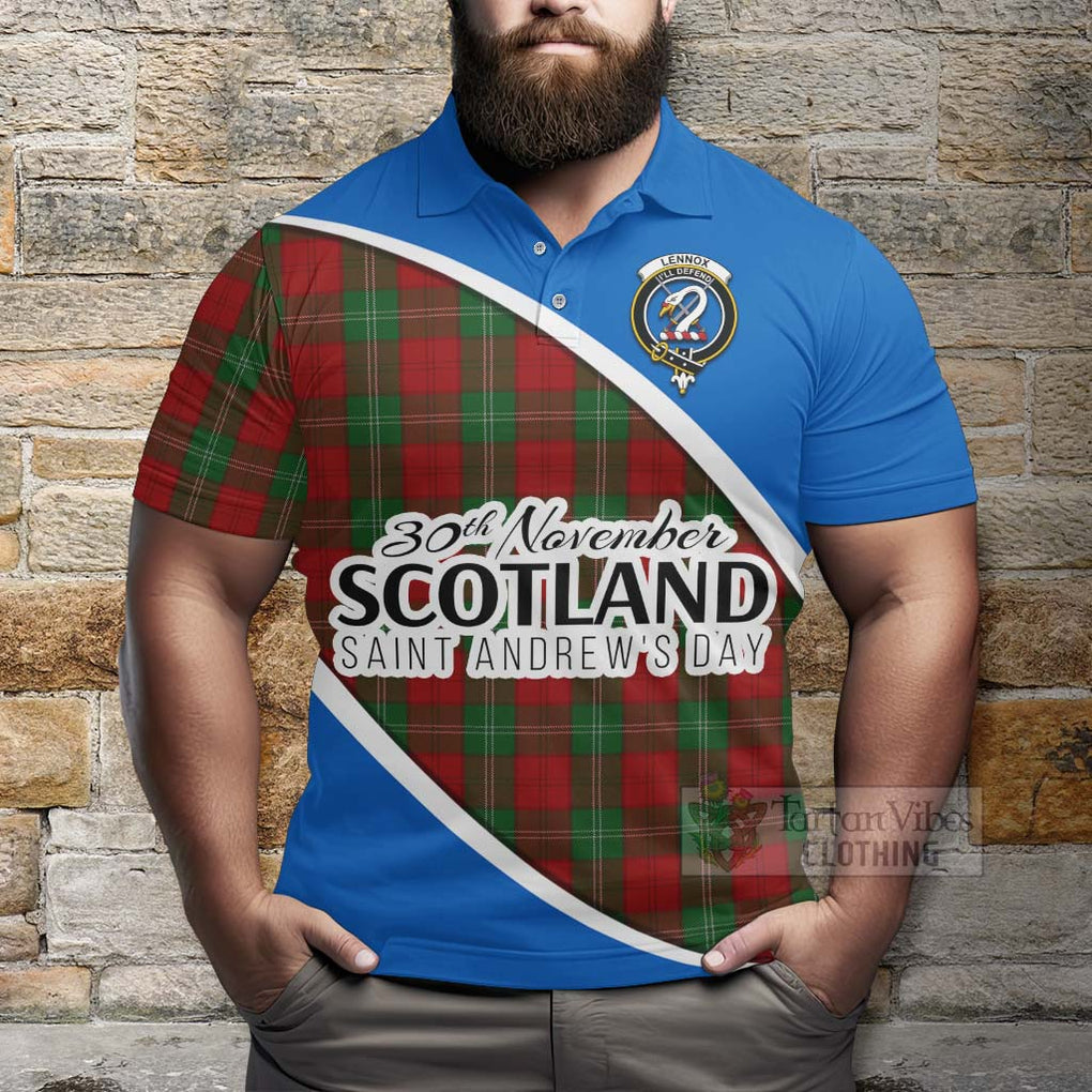 Tartan Vibes Clothing Lennox Family Crest Tartan Polo Shirt Celebrate Saint Andrew's Day in Style