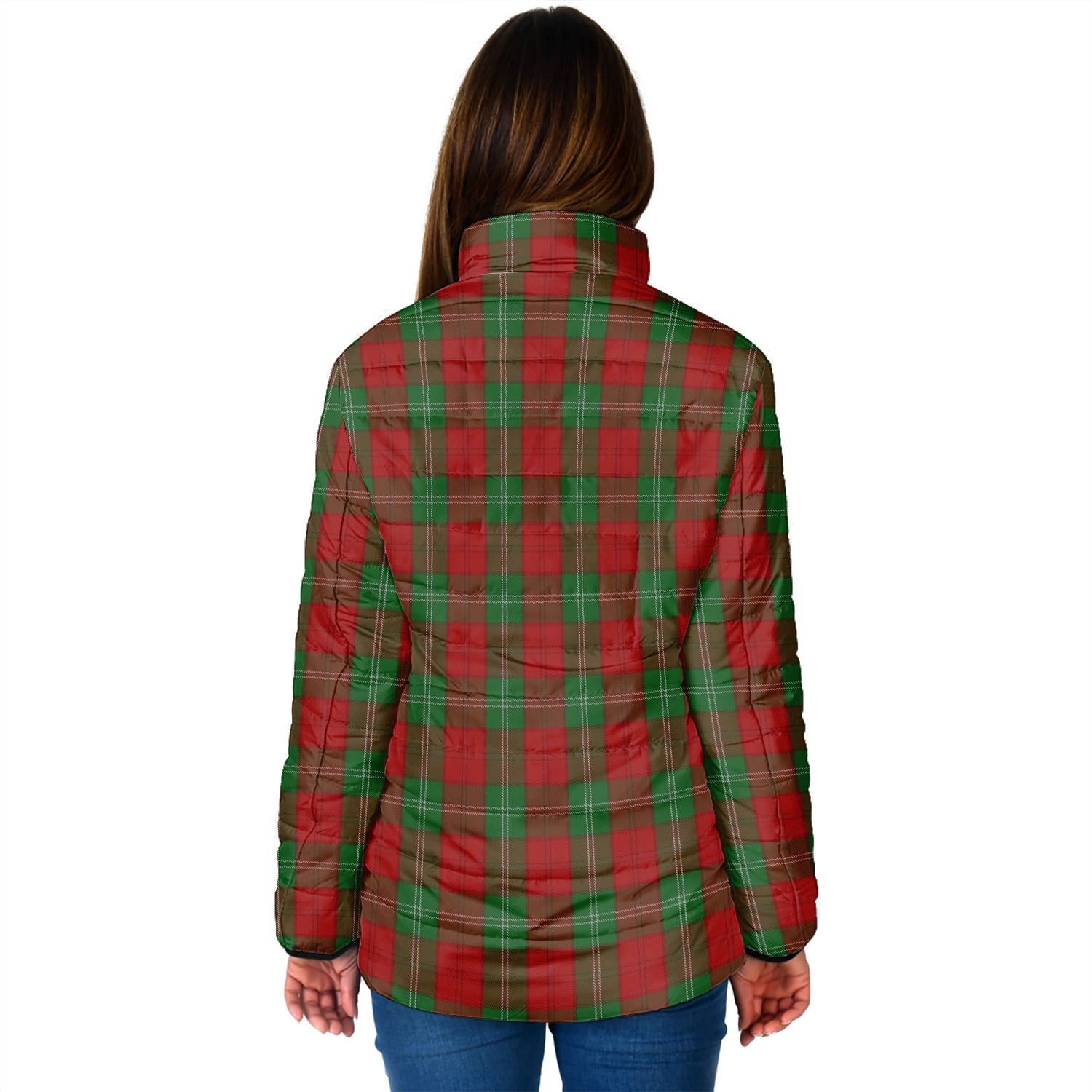 Lennox Tartan Padded Jacket with Family Crest - Tartan Vibes Clothing