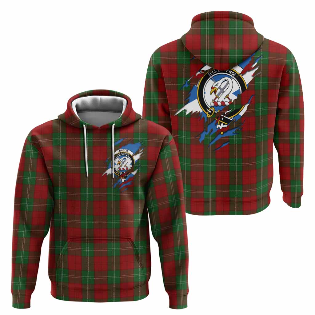 Lennox Clan Crest In Me Tartan Hoodie Scotland Flag Style