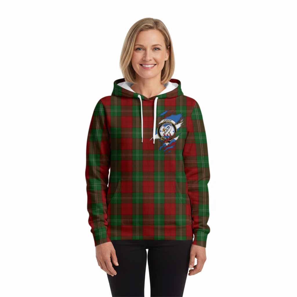 Lennox Clan Crest In Me Tartan Hoodie Scotland Flag Style