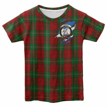 Lennox Clan Crest In Me Tartan Kid T-shirt Scotland Flag Style