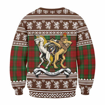 Lennox Clan Tartan Crest Christmas Sweatshirt Coat of Arms Funny Style