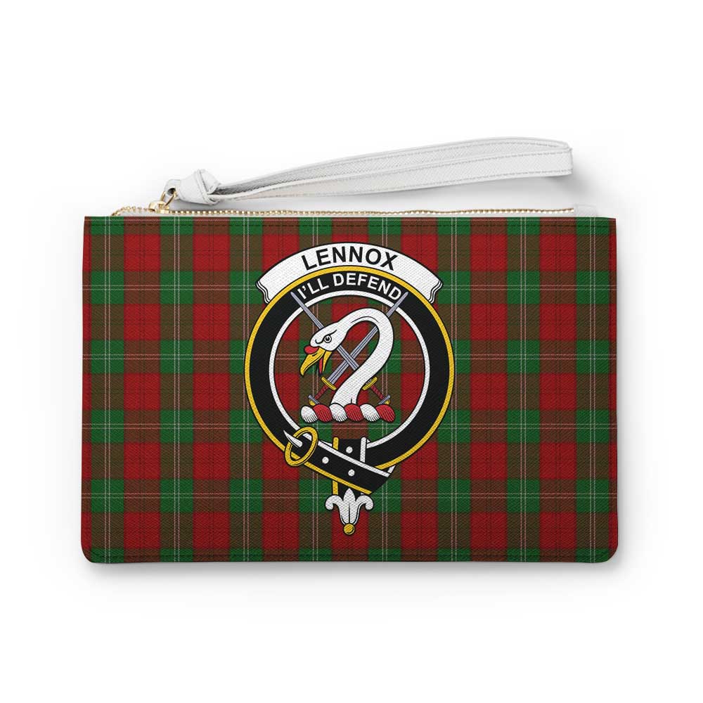 Tartan Vibes Clothing Lennox Family Crest Tartan Clutch Bag