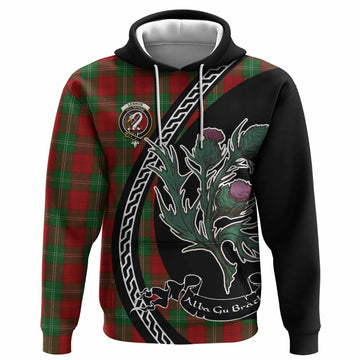 Lennox Family Crest Tartan Hoodie Alba Thistle Inspired