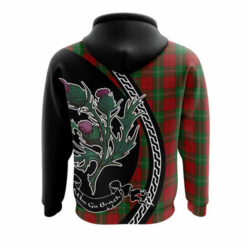 Lennox Family Crest Tartan Hoodie Alba Thistle Inspired