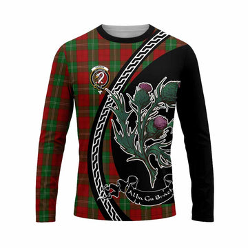 Lennox Family Crest Tartan Long Sleeve T-Shirt Alba Thistle Inspired - Tartan Vibes Clothing