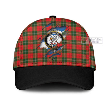 Lennox Modern Tartan Classic Cap with Family Crest In Me Style