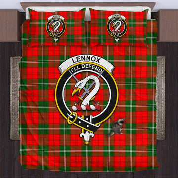 Lennox Modern Tartan Bedding Set with Family Crest