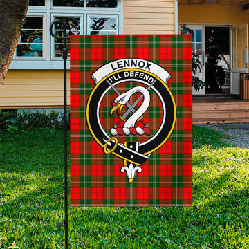 Lennox Modern Tartan Flag with Family Crest
