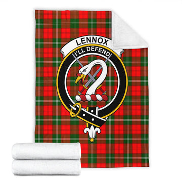 Lennox Modern Tartan Blanket with Family Crest