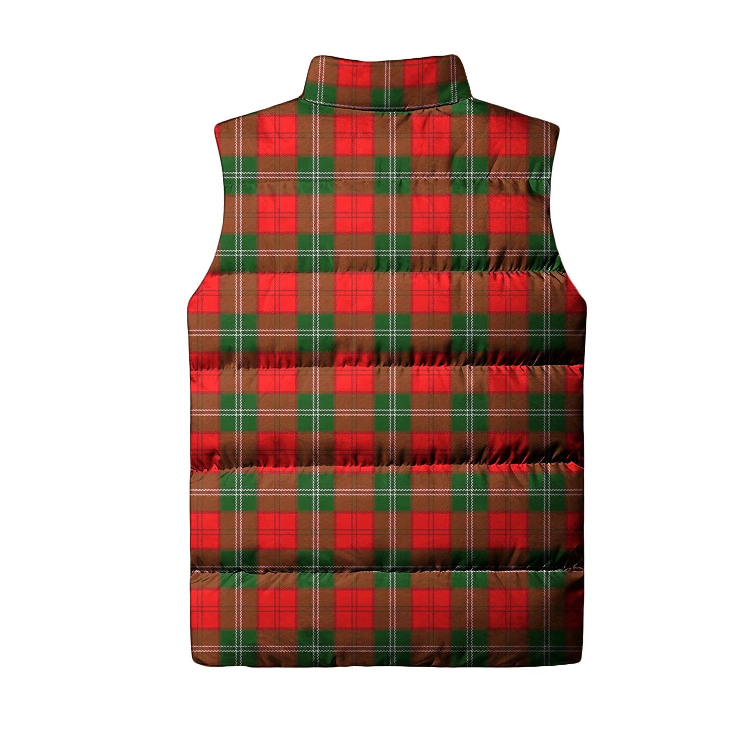 Lennox Modern Tartan Sleeveless Puffer Jacket with Family Crest - Tartanvibesclothing