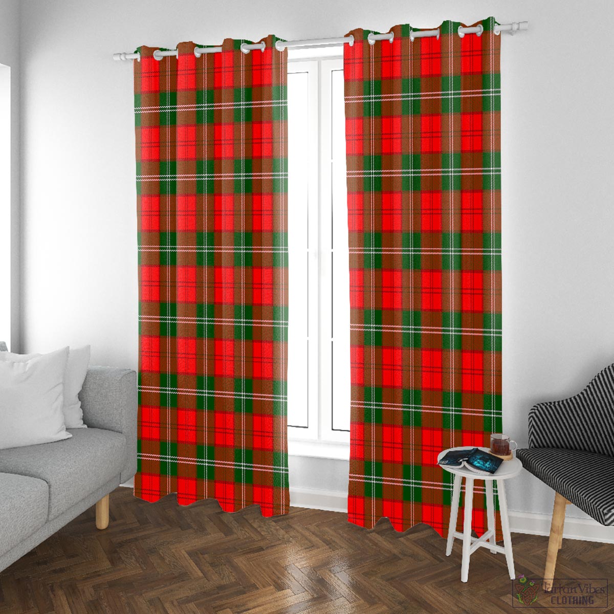 Lennox Modern Tartan Window Curtain