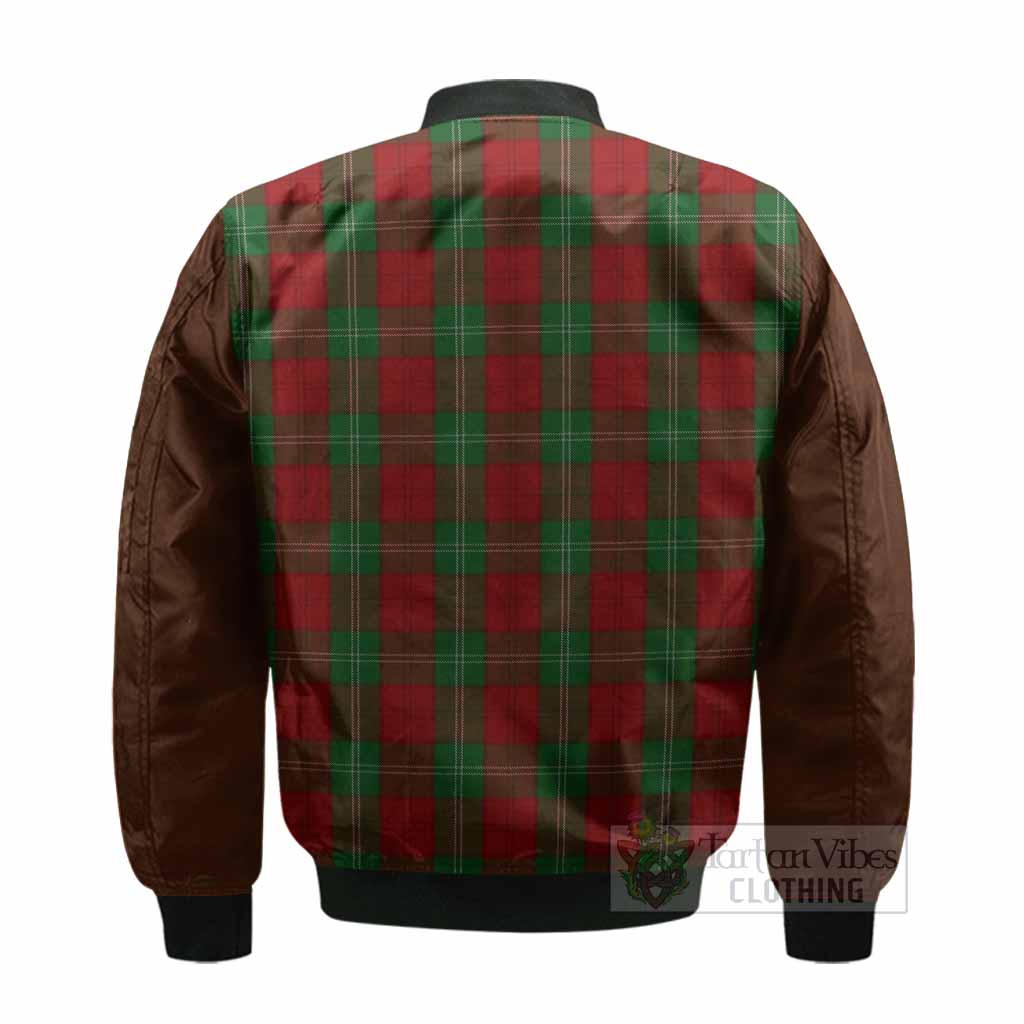 Lennox Tartan Accent Bomber Jacket with Family Crest