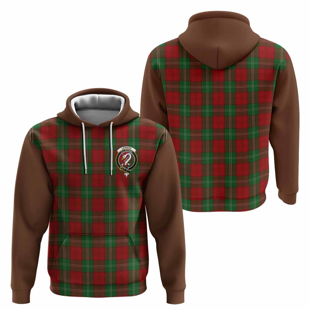 Lennox Tartan Accent Hoodie with Family Crest