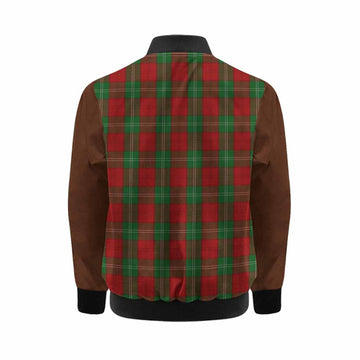 Lennox Tartan Accent Kid Bomber Jacket with Family Crest