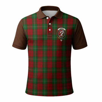 Lennox Tartan Accent Polo Shirt with Family Crest