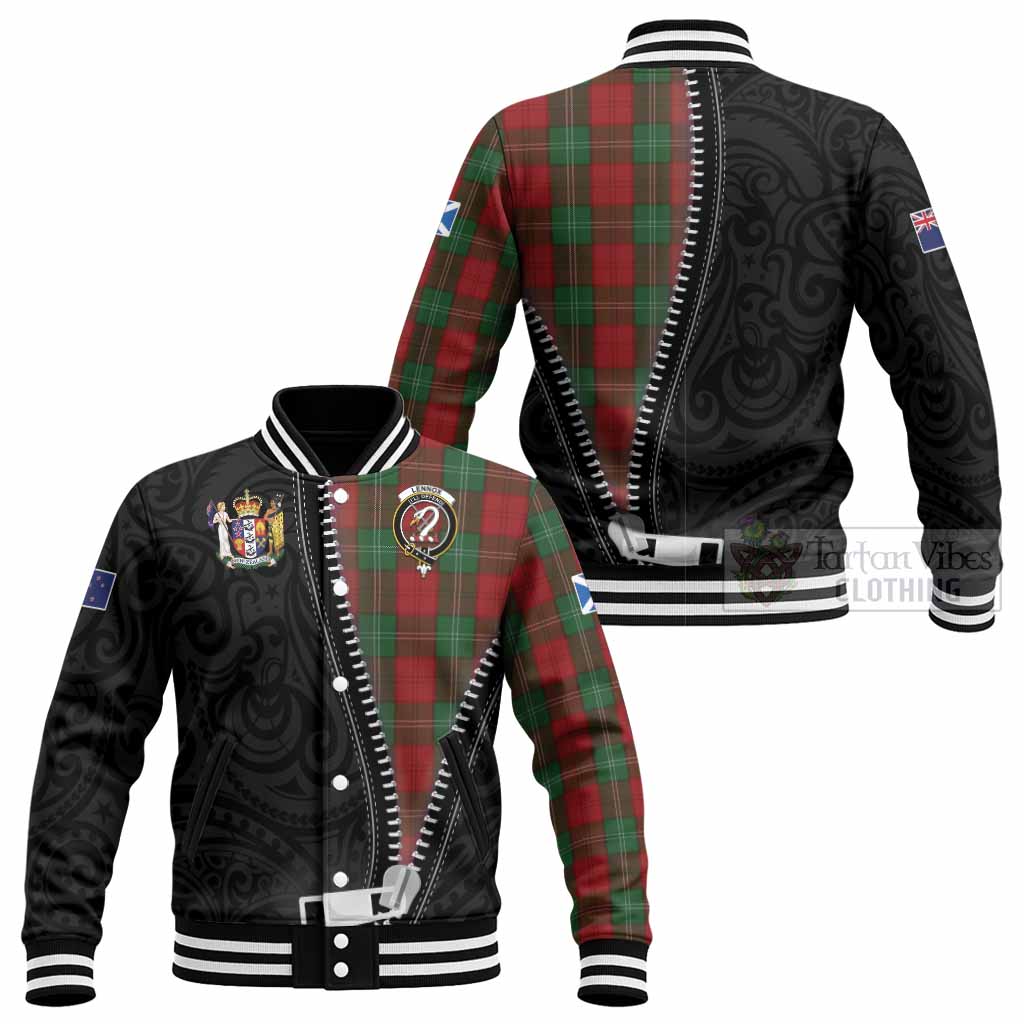 Lennox Tartan Baseball Jacket New Zealand Pattern Unique Zipper Stylized