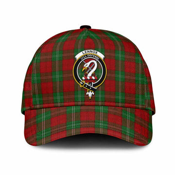 Lennox Tartan Classic Cap with Family Crest