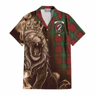 Lennox Tartan Cotton Hawaiian Shirt Roaring Lion Heritage