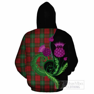 Lennox Tartan Cotton Hoodie Traditional Scottish Thistle