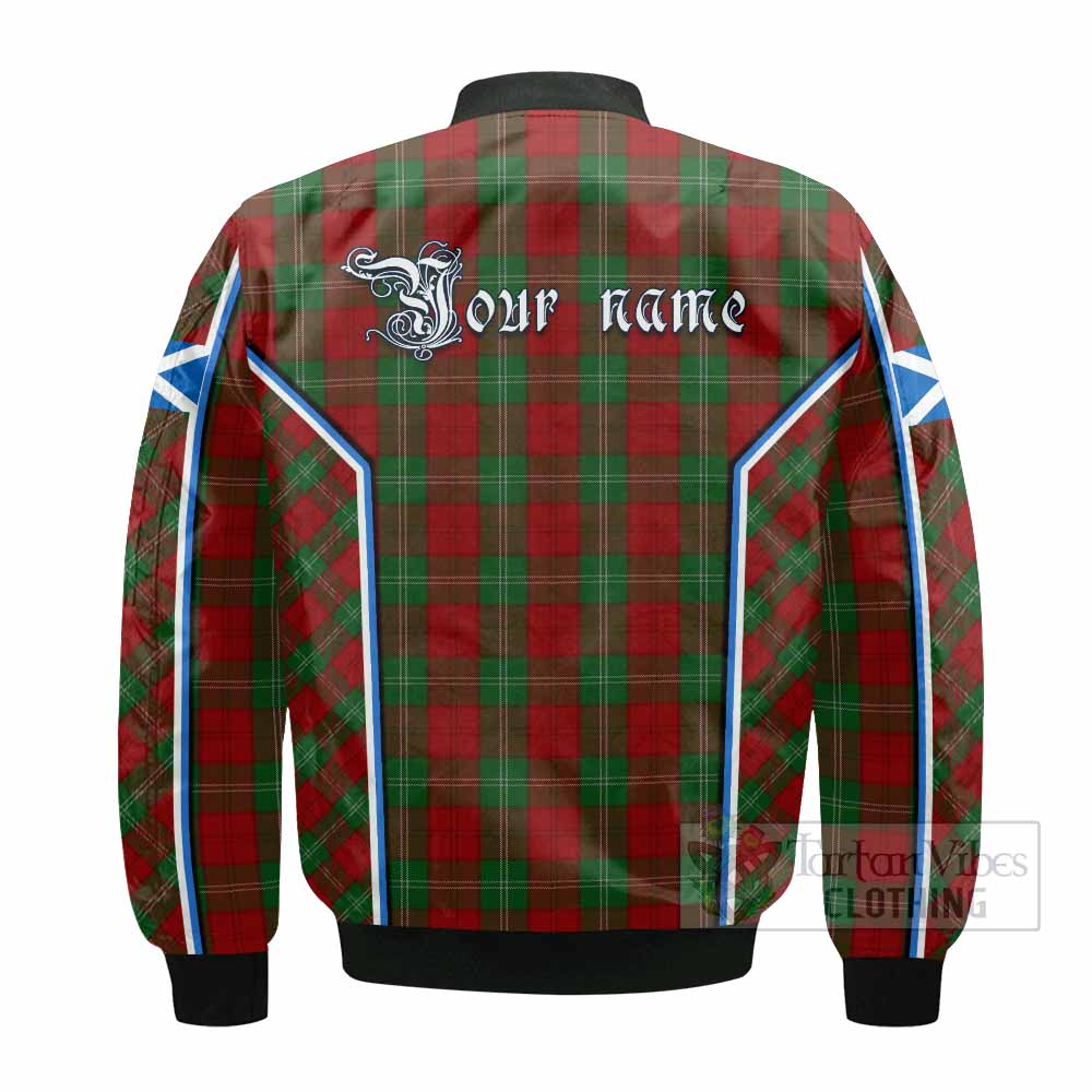 Lennox Tartan Crest Bomber Jacket Scotland Coat of Arm Flag Style - Tartan Vibes Clothing