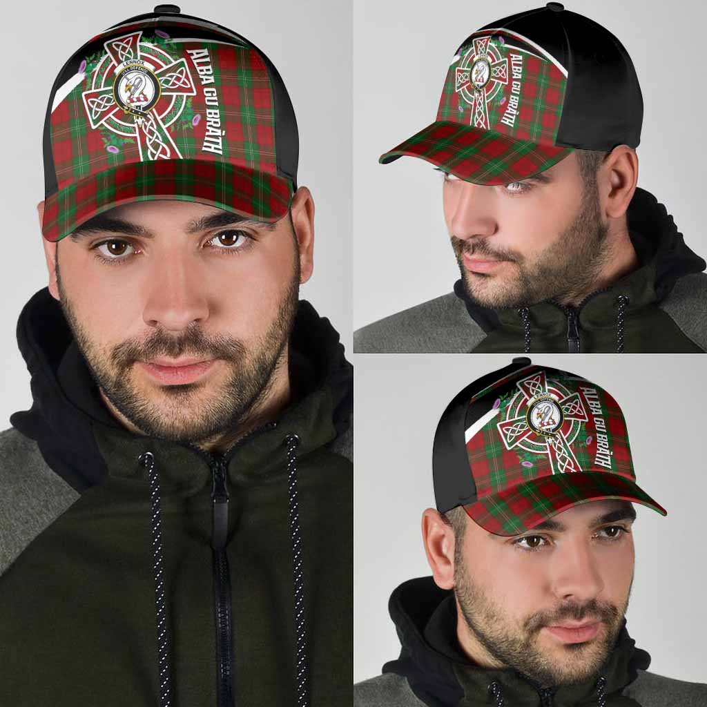Lennox Tartan Crest Classic Cap Scottish Thistle Celtic Cross Alba Gu Brath