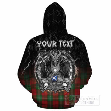 Lennox Tartan Crest Cotton Hoodie Celtic Odin's Raven Legacy