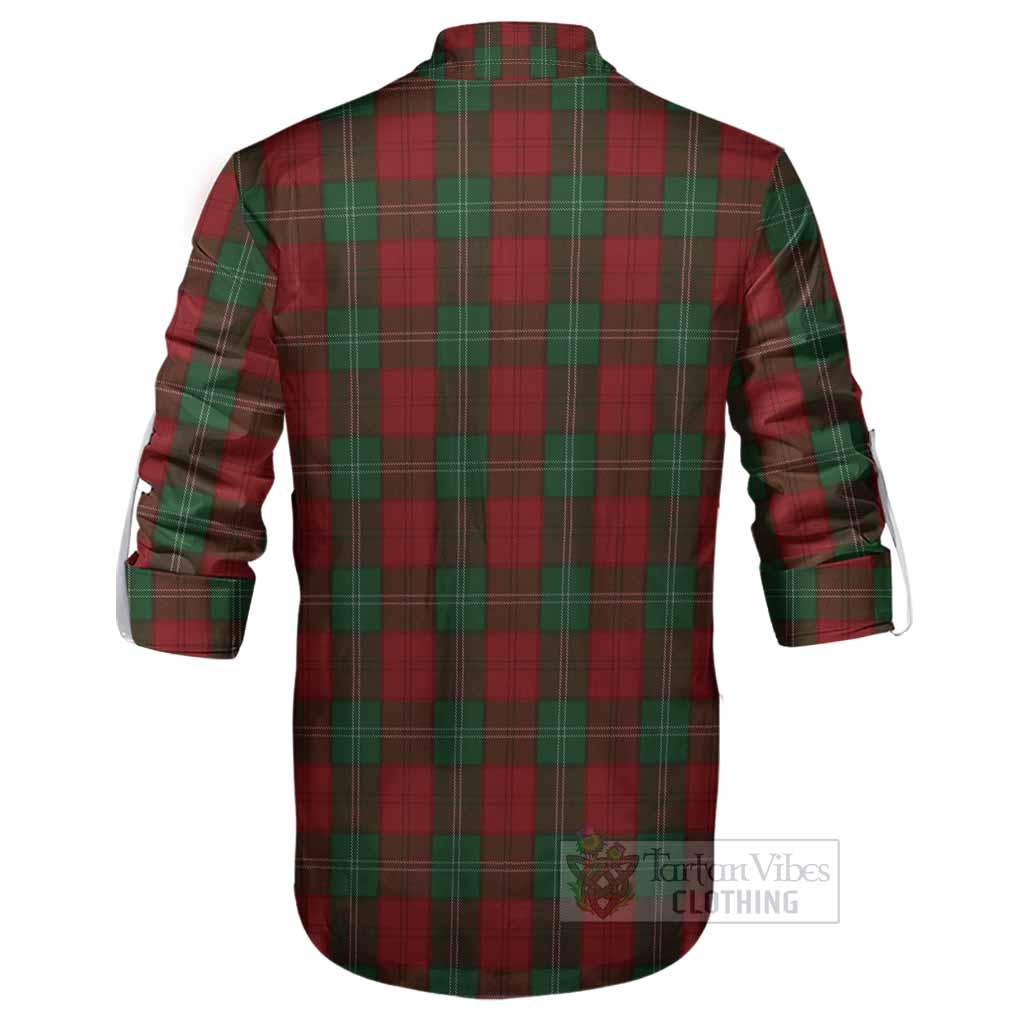 Lennox Tartan Crest Ghillie Shirt Ferocious Lion Style