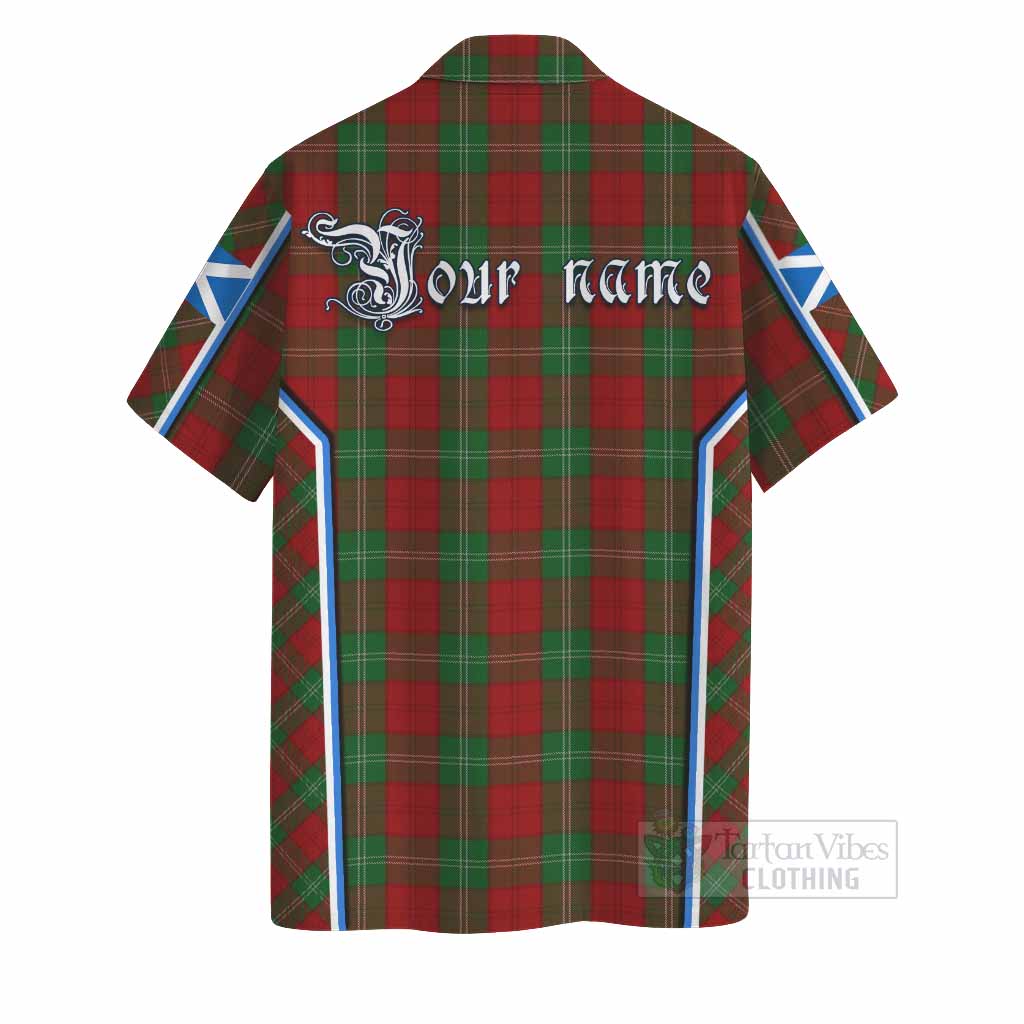 Lennox Tartan Crest Hawaiian Shirt Scotland Coat of Arm Flag Style - Tartan Vibes Clothing