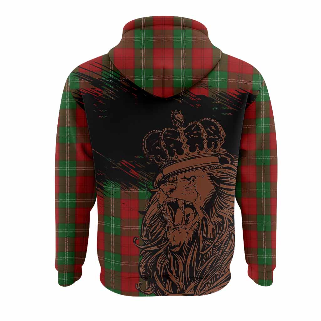 Lennox Tartan Crest Hoodie Crowned Lion Heritage Style