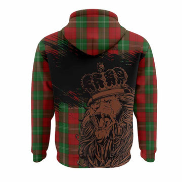 Lennox Tartan Crest Hoodie Crowned Lion Heritage Style