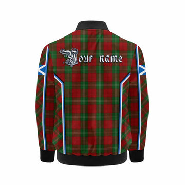 Lennox Tartan Crest Kid Bomber Jacket Scotland Coat of Arm Flag Style